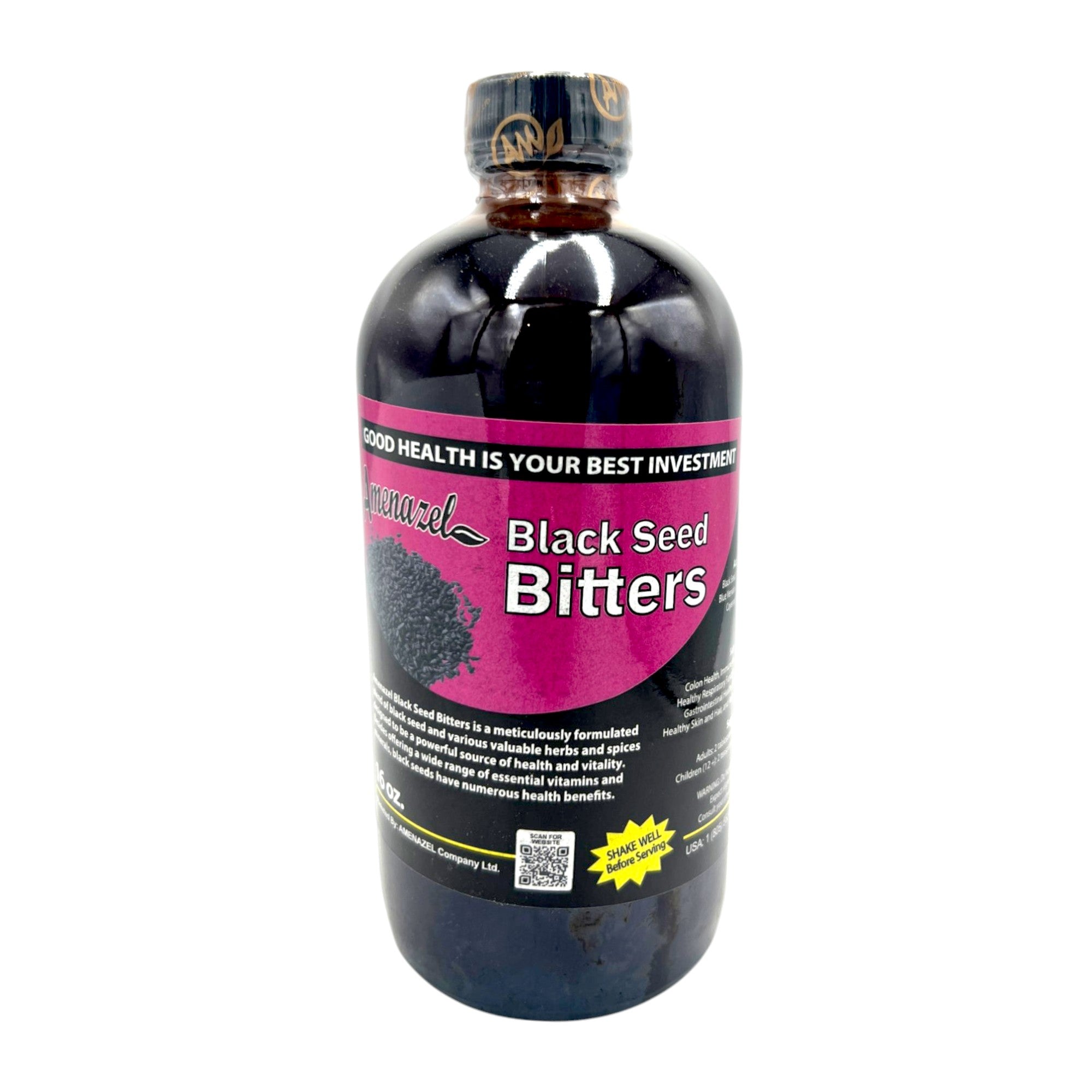 AMENAZEL BLACK SEED BITTERS 16 OZ