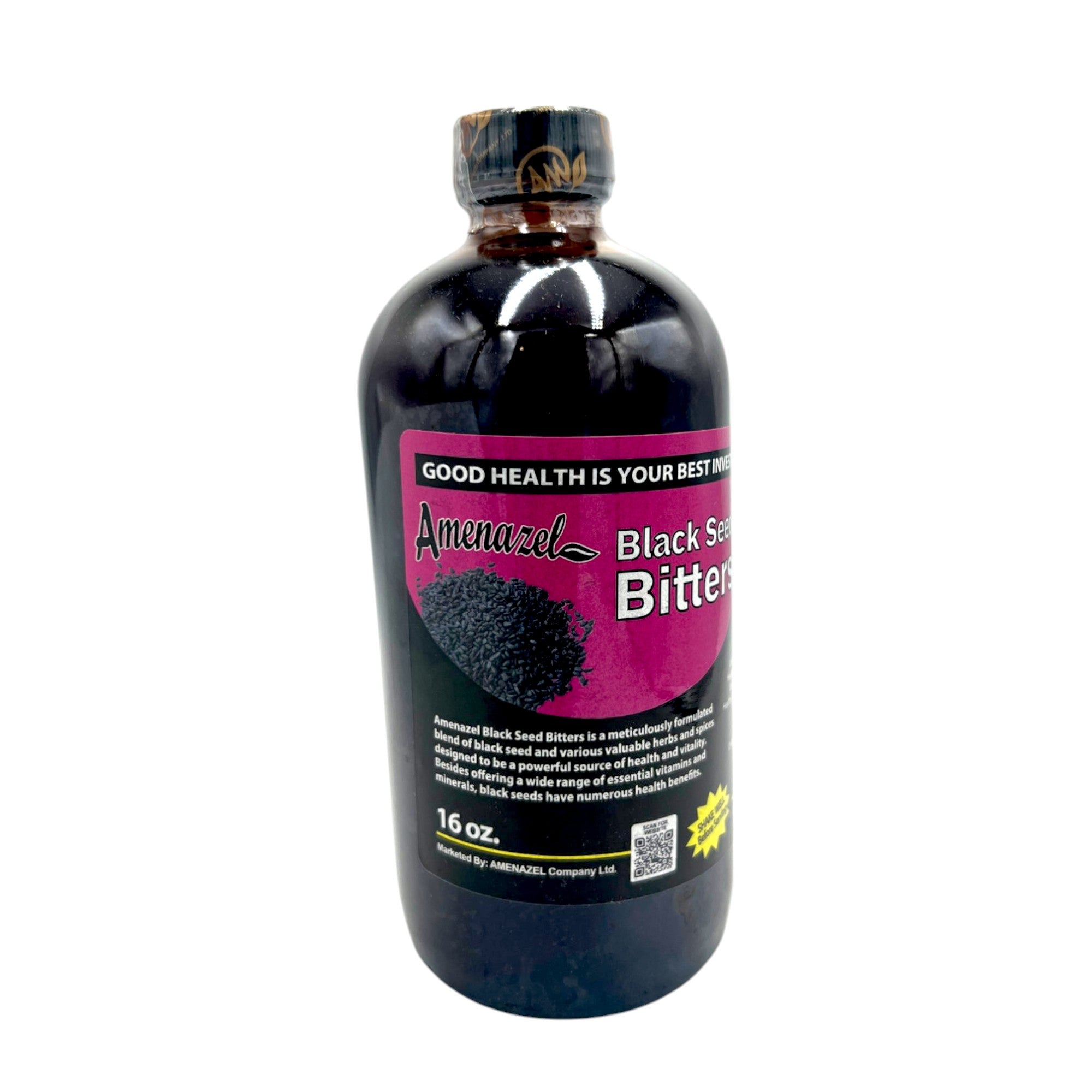 AMENAZEL BLACK SEED BITTERS 16 OZ