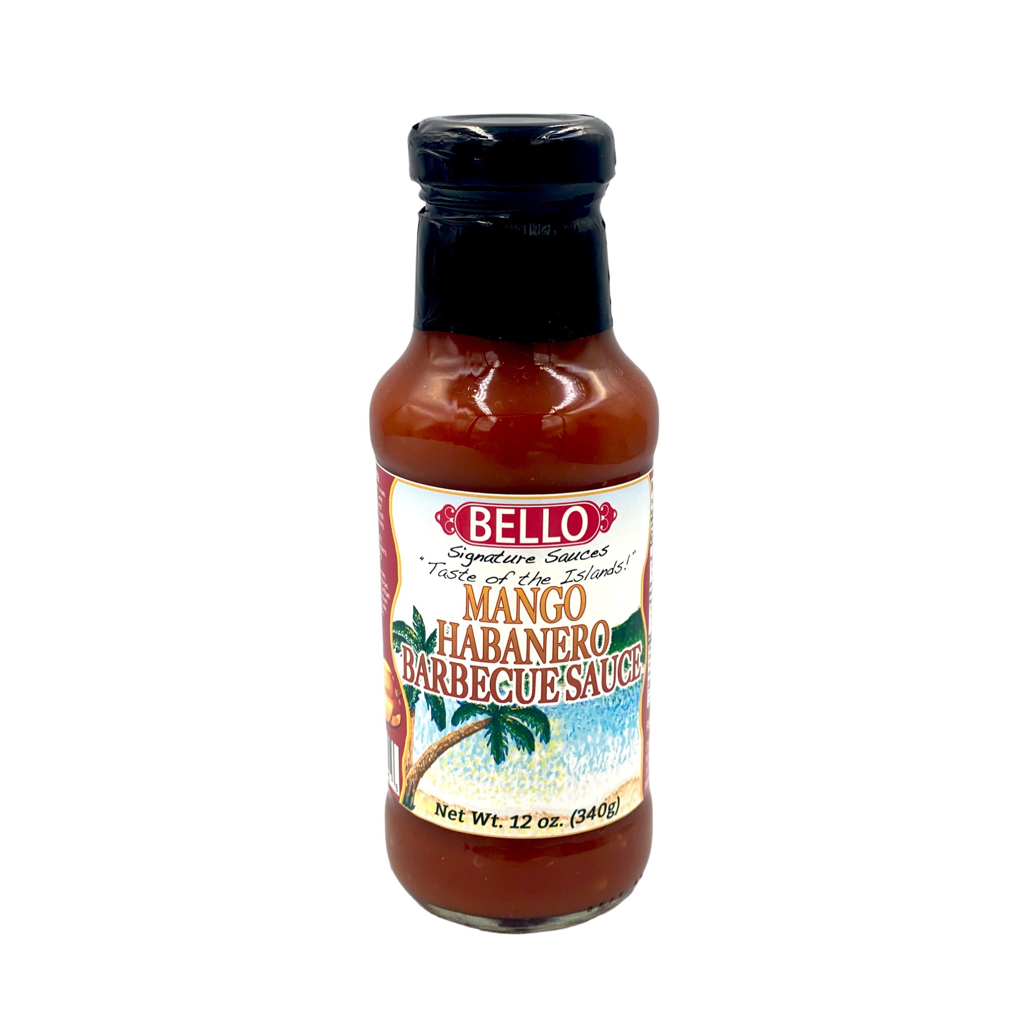 BELLO MANGO HABANERO BBQ SAUCE 12 OZ