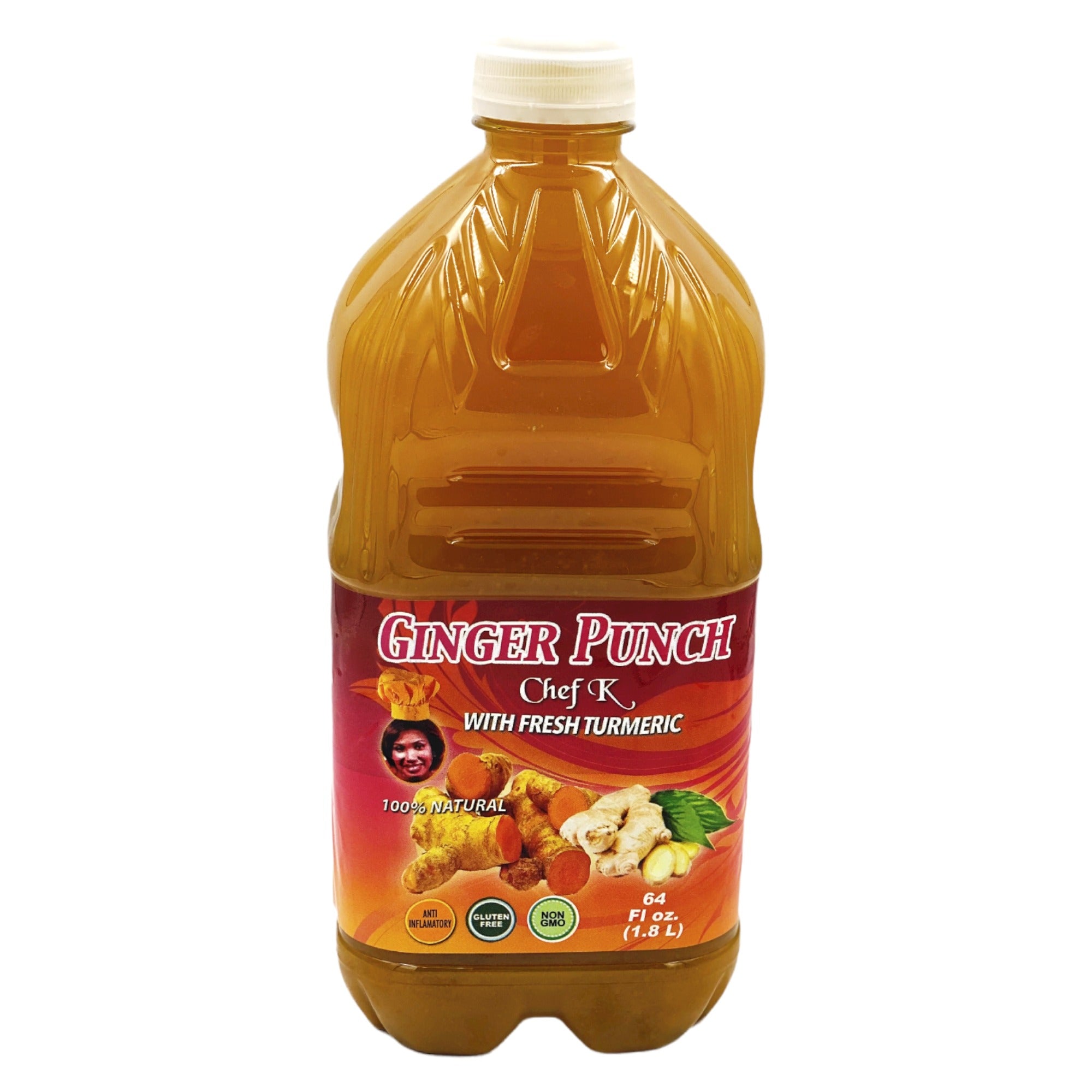 CHEF K GINGER PUNCH WITH TURMERIC 64 OZ