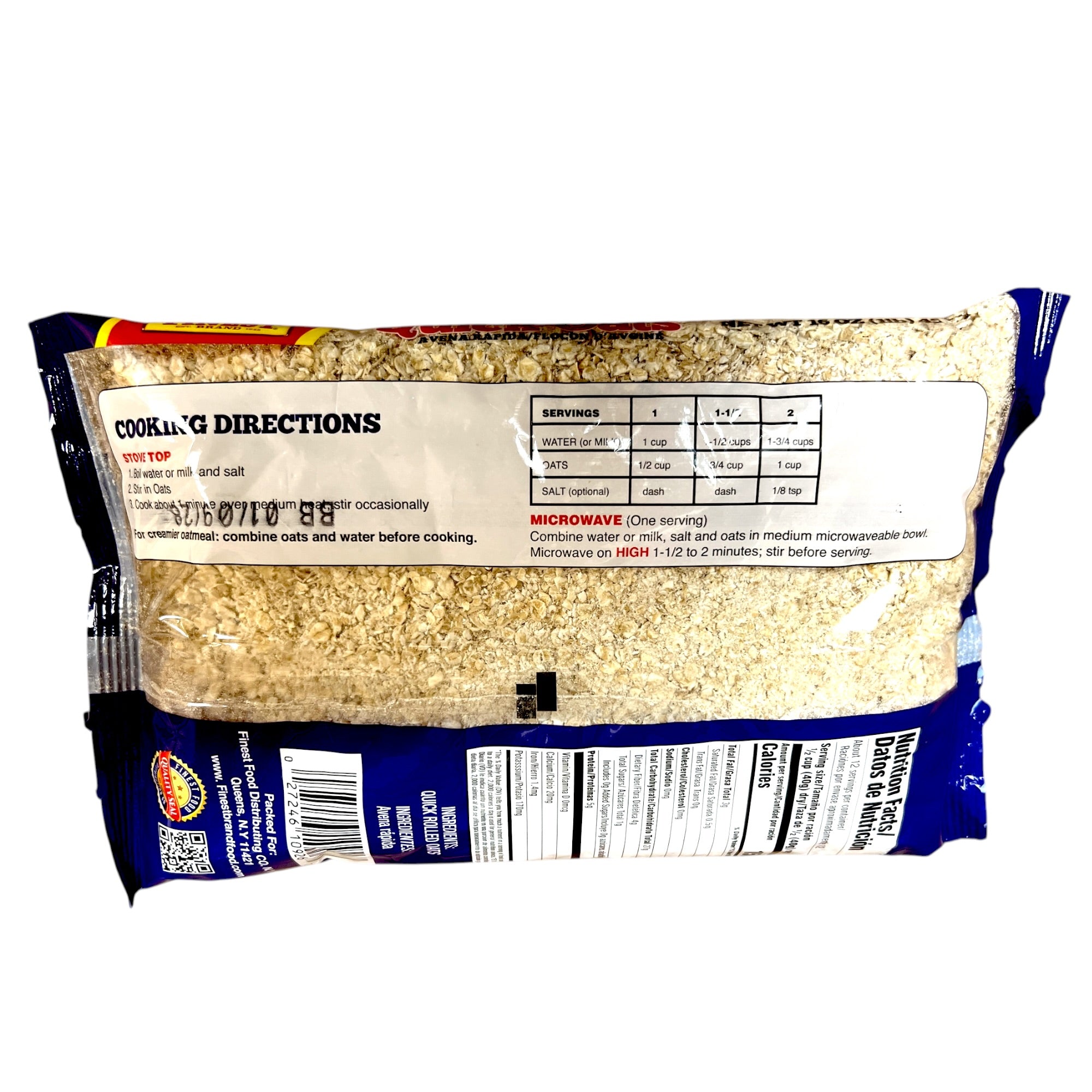 Finest Brand Oats 16 Oz