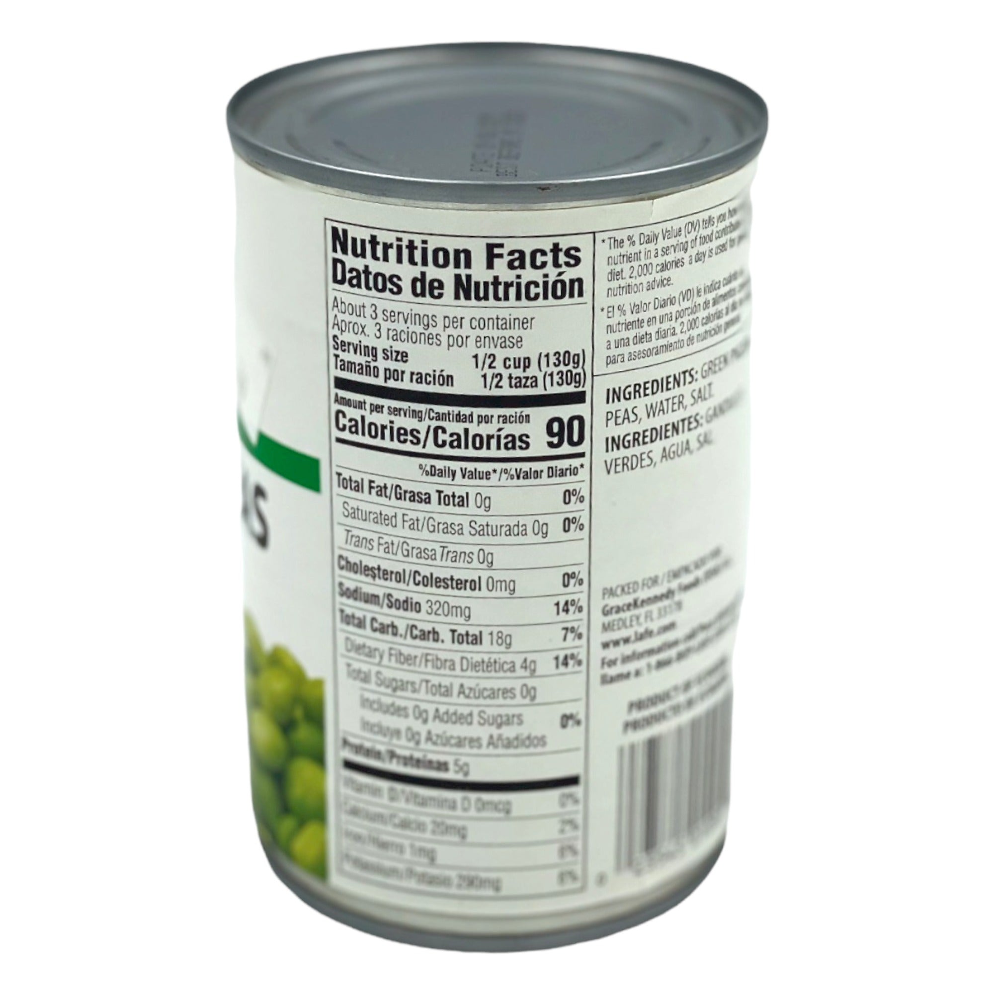 LA FE GREEN PIGEON PEAS 15 OZ