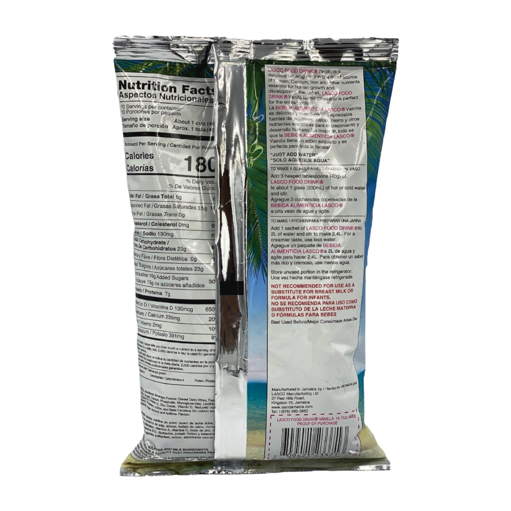LASCO FOOD DRINK VANILLA 4.2 OZ (120g)