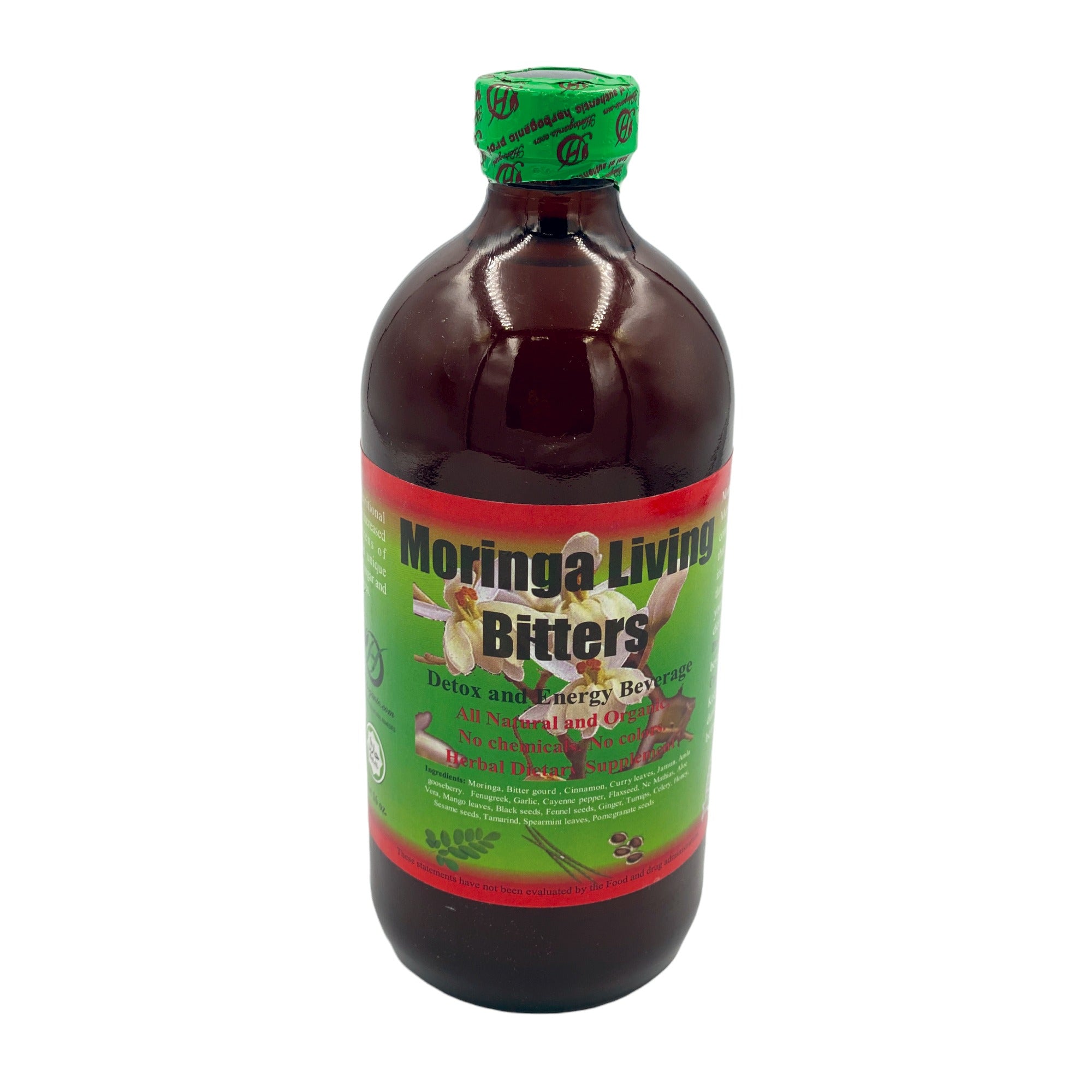 MORINGA LIVING BITTERS 16 OZ