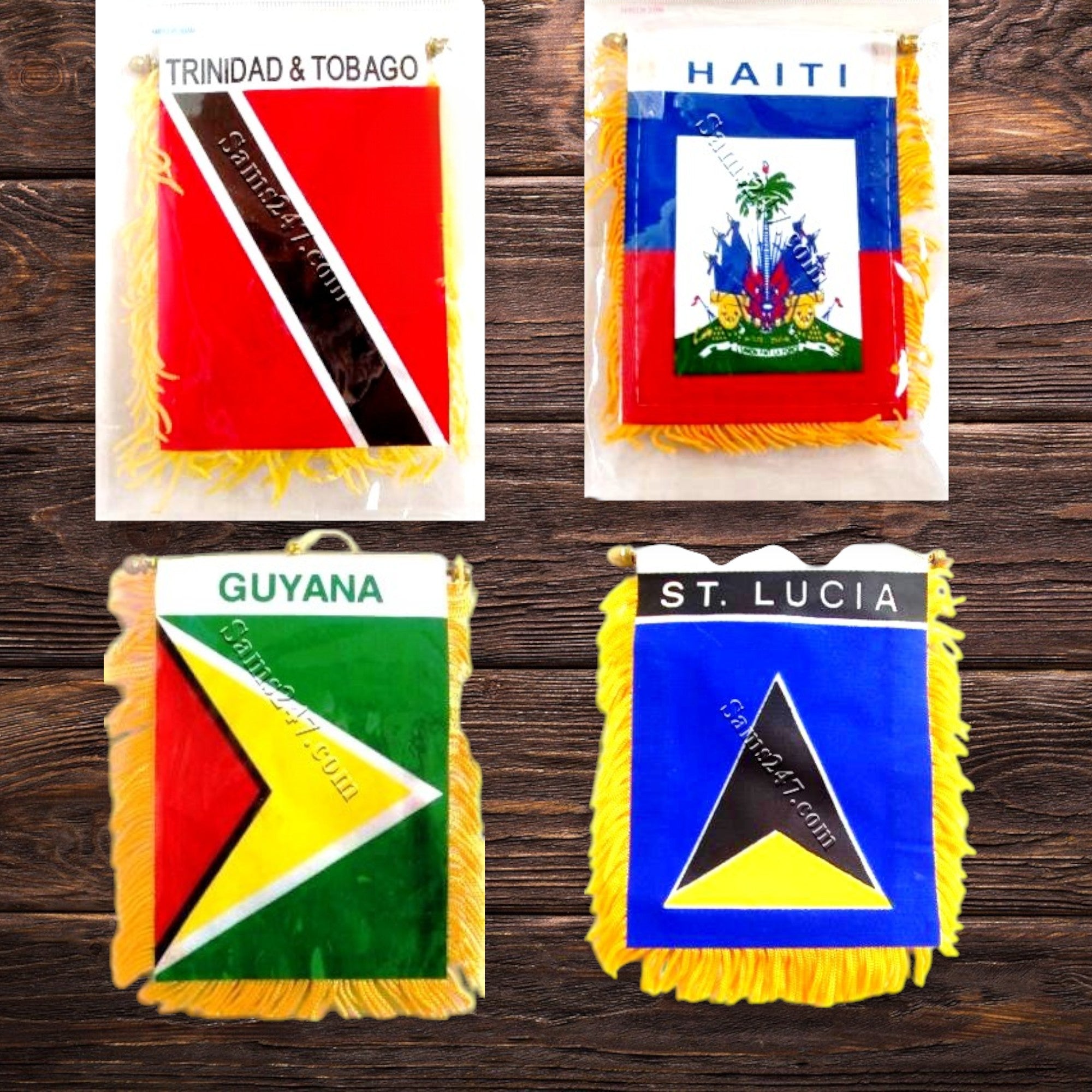 Caribbean Mini Banners 4" x 6"