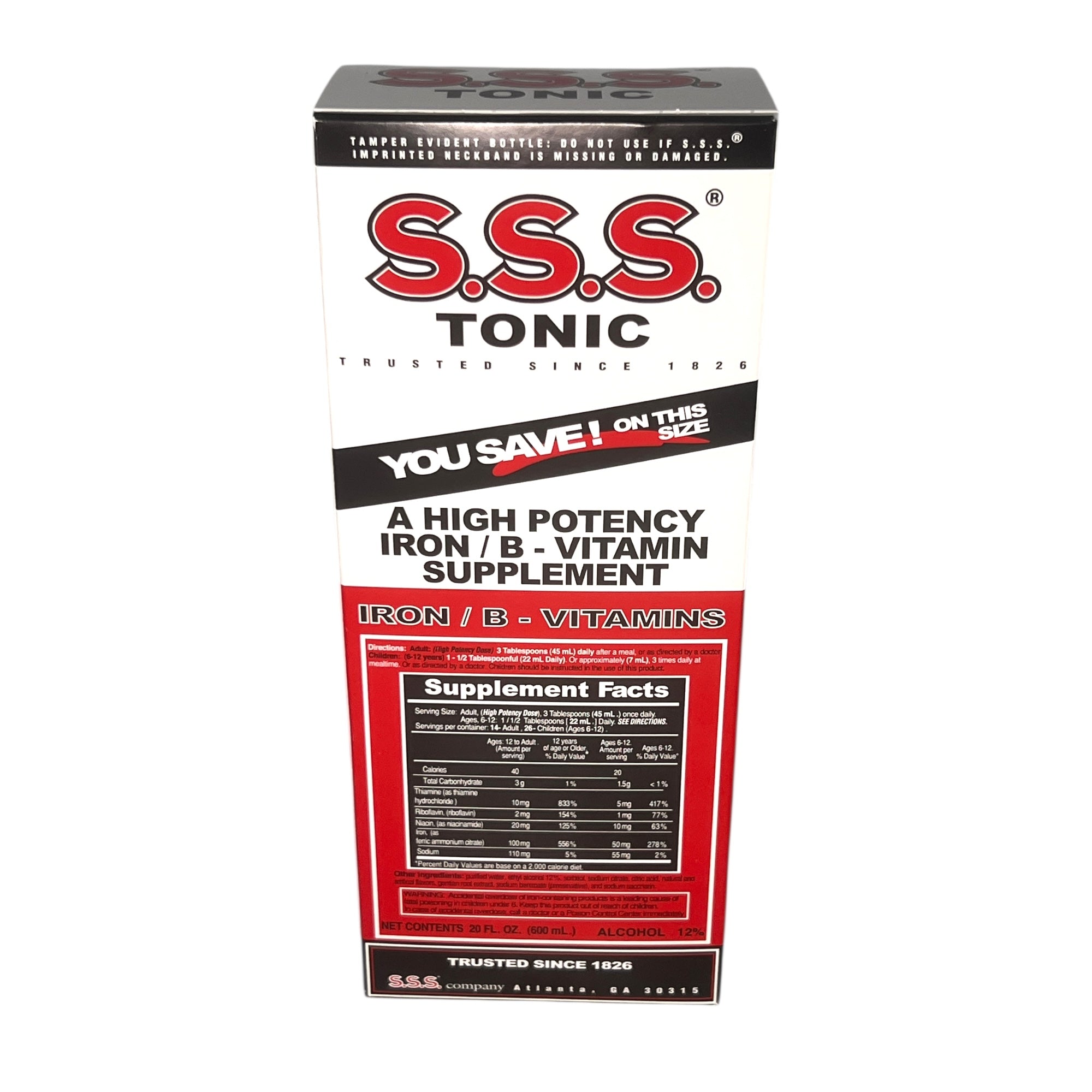 S.S.S. Tonic 20 Oz.