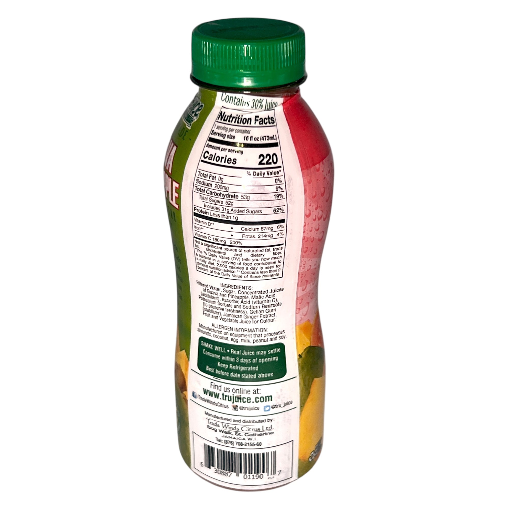 Tru Juice Guava Pine 16 Oz