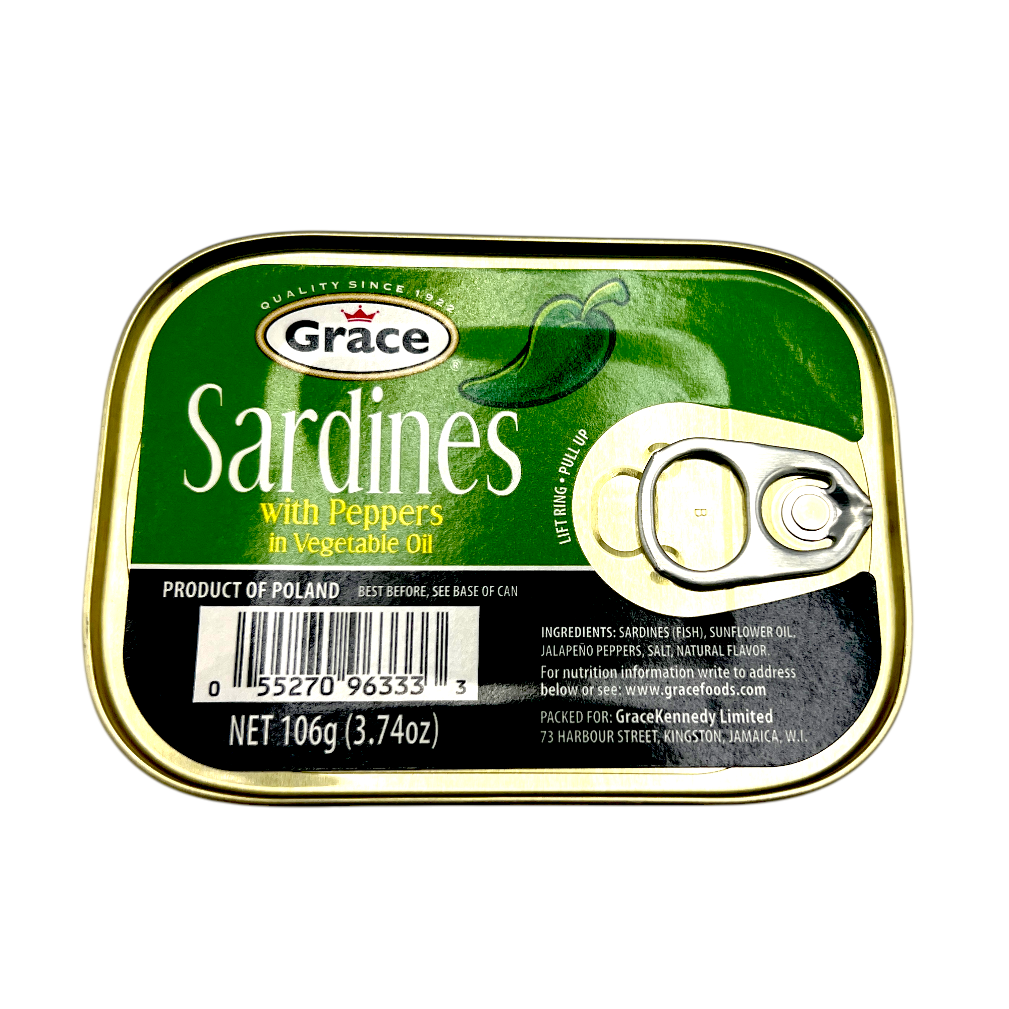 Grace Sardines With Peppers 3.74 Oz