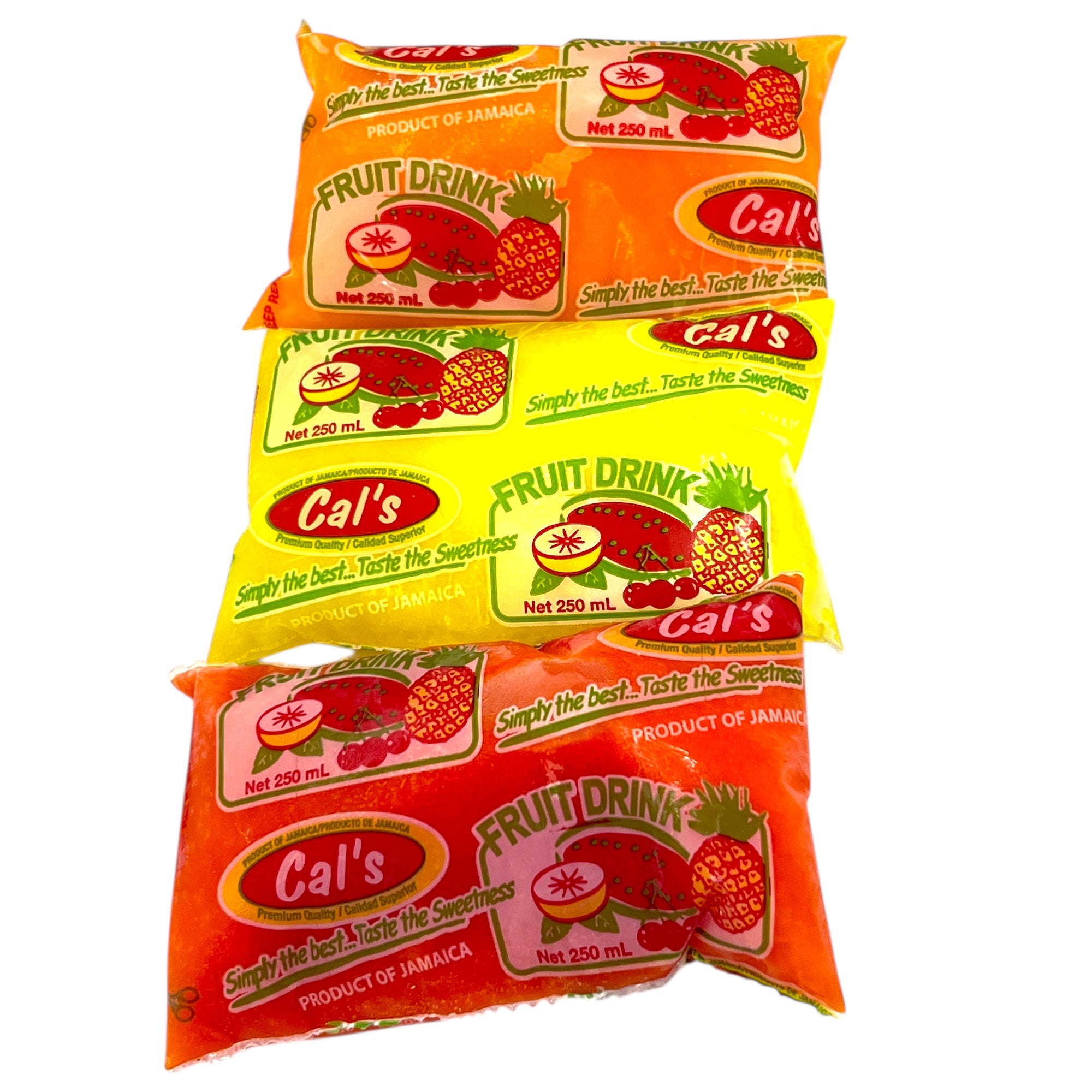 Cal's "Bag Juice" Fruit Drink - Mixed Flavors - 3 Bags 250 ML