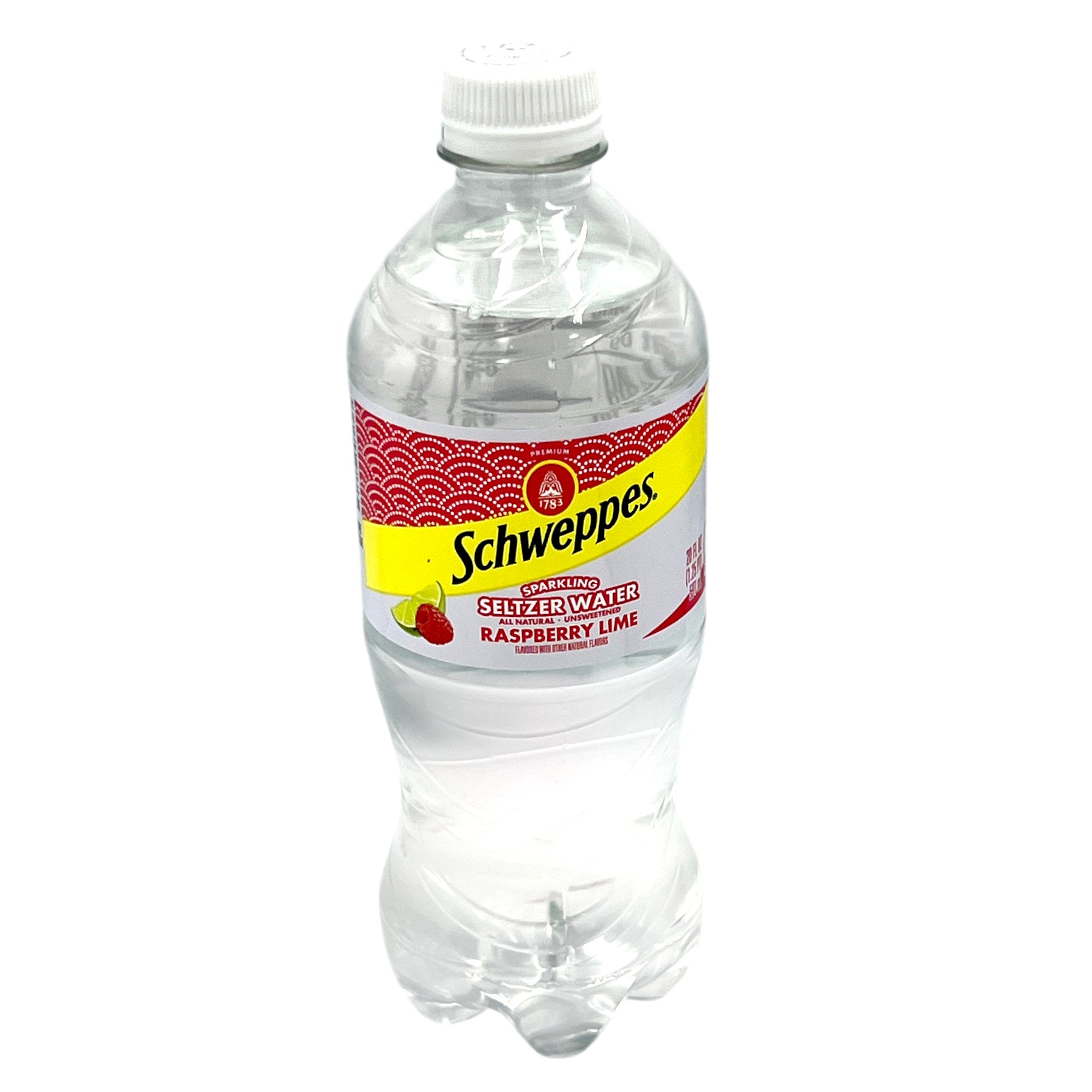 Schweppes Sparkling Raspberry Lime Seltzer Water 20 Fl Oz (591 Ml)