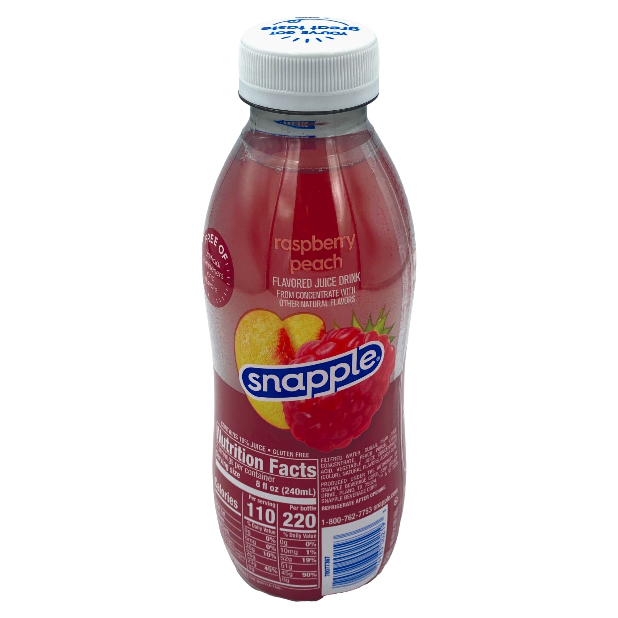 SNAPPLE RASPBERRY PEACH ICED TEA 16 FL OZ