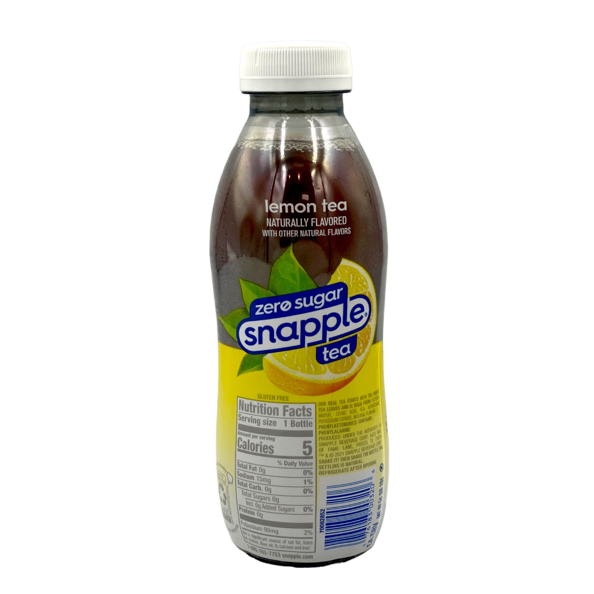 SNAPPLE ZERO SUGAR SNAPPLE LEMON TEA 16 FL OZ.