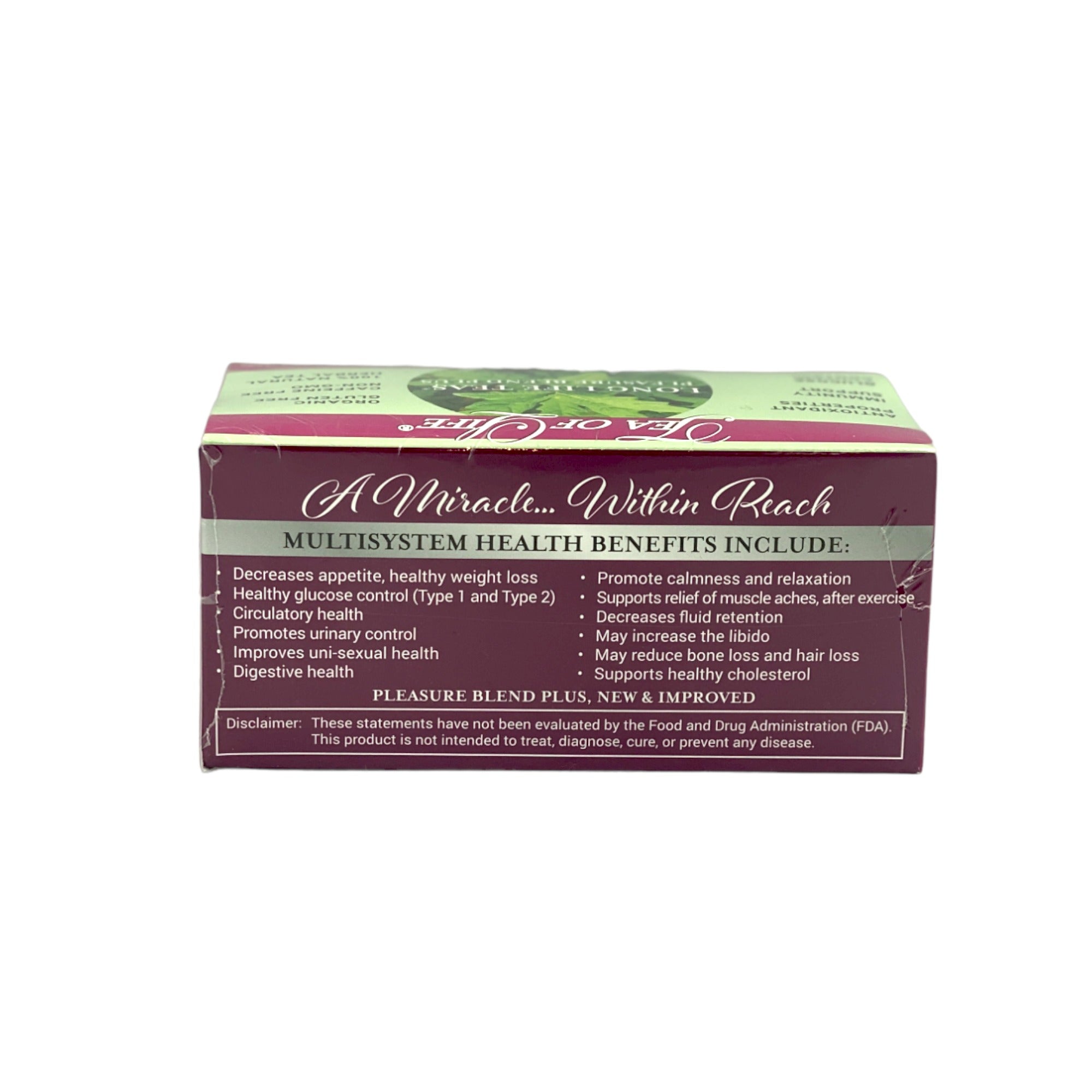TEA OF LIFE PLEASURE BLEND PLUS TEA 1.9 OZ