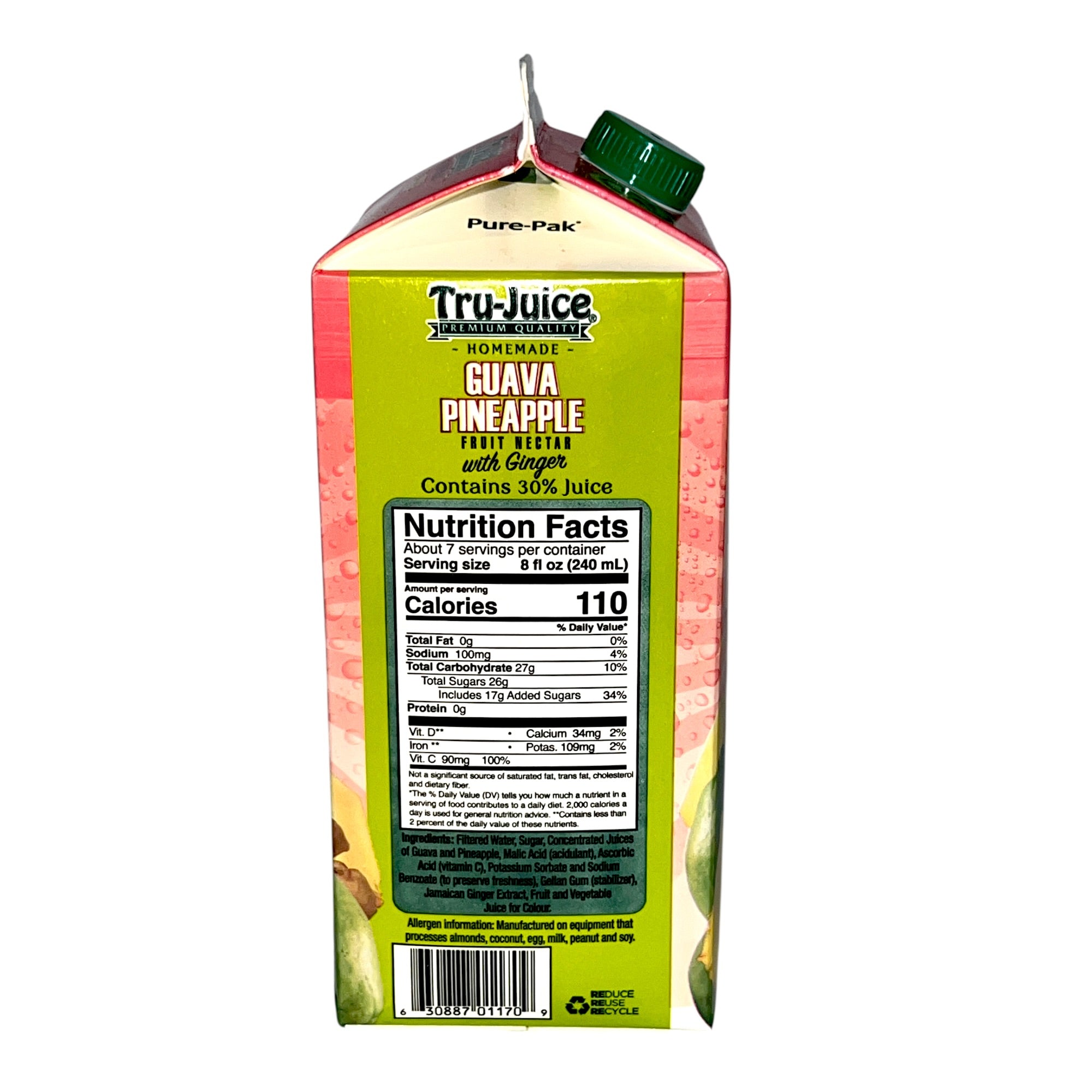 Tru Juice Guava Pineapple 59 Oz (1.75 L)
