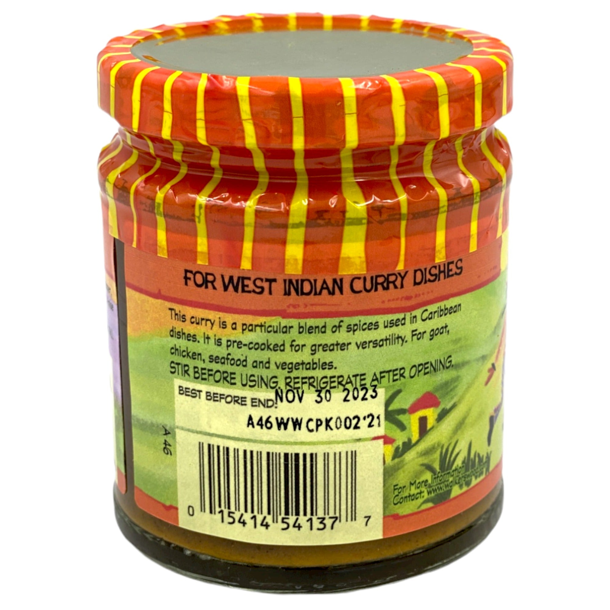 WALKERSWOOD WEST INDIAN CURRY PASTE 6.7 OZ