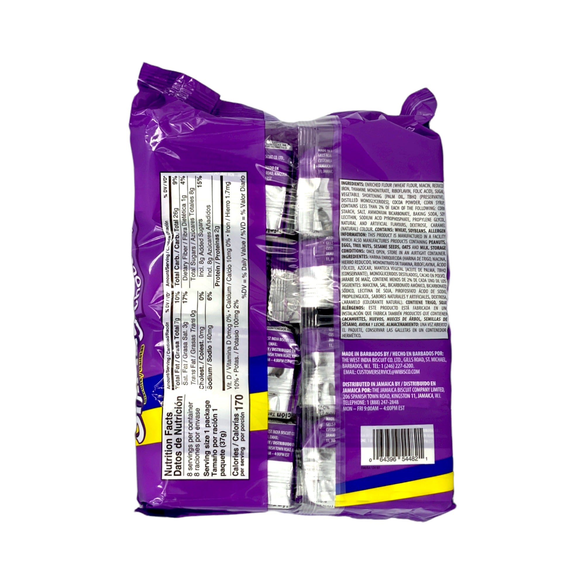 SHIRLEY CHOCOLATE BISCUIT SNACK PACK (8PK)