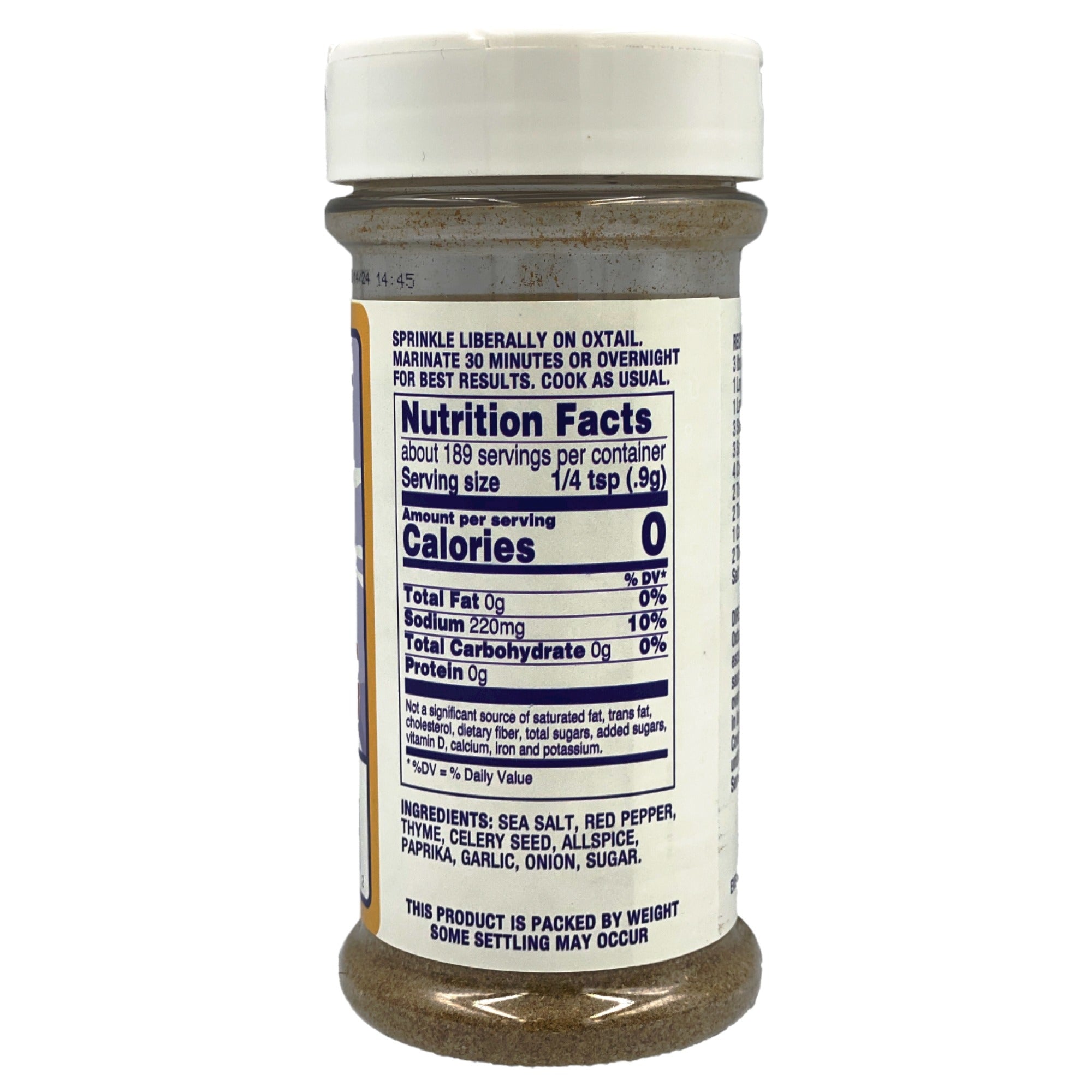 BLUE MOUNTAIN OXTAIL SEASONING 6 OZ