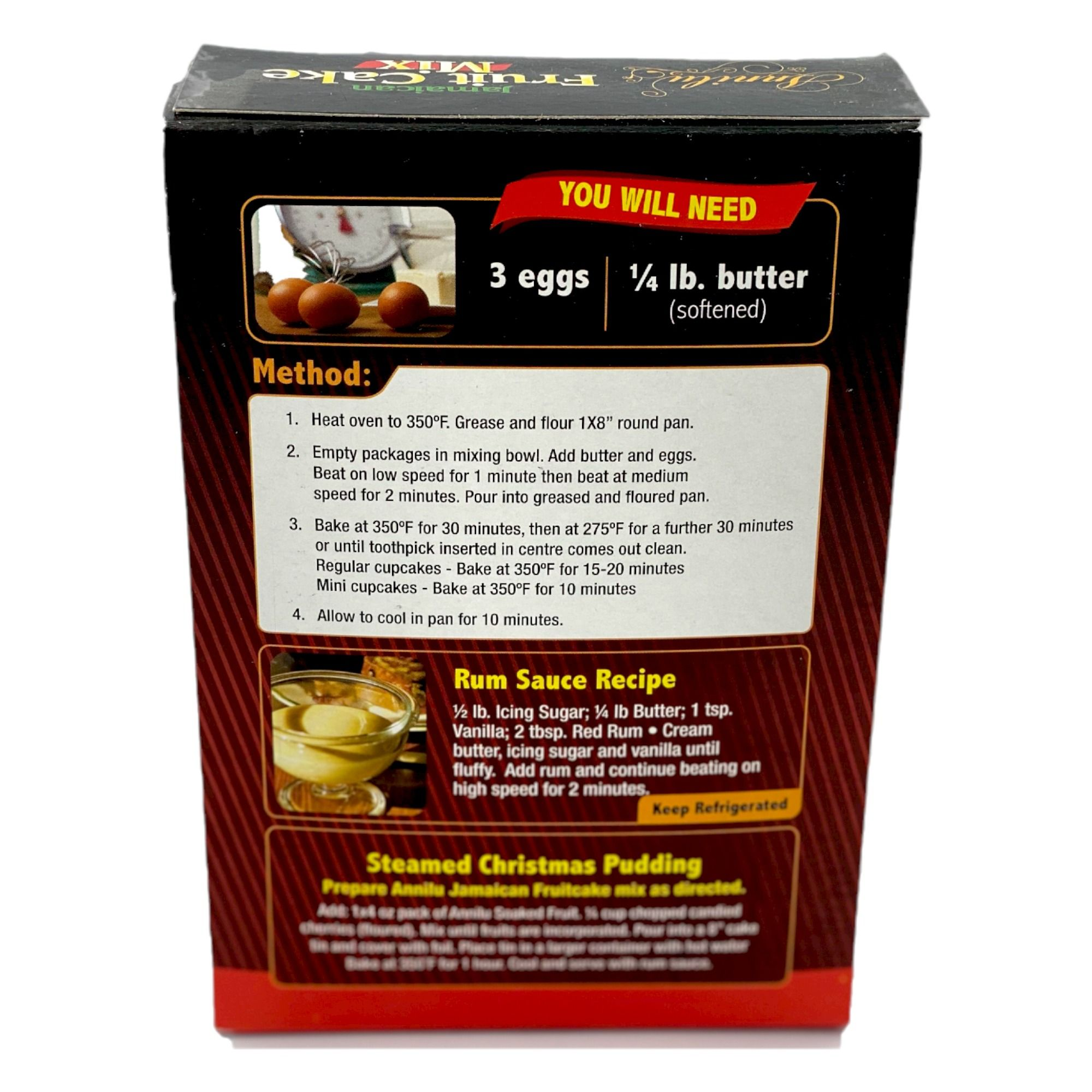 ANNILU JAMAICAN FRUIT CAKE MIX 1.7LB (723G)