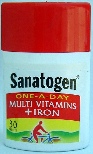SANATOGEN MULTI-VITAMINS & IRON 30 TABLETS 

SANATOGEN MULTI-VITAMINS & IRON 30 TABLETS: available at Sam's Caribbean Marketplace, the Caribbean Superstore for the widest variety of Caribbean food, CDs, DVDs, and Jamaican Black Castor Oil (JBCO). 