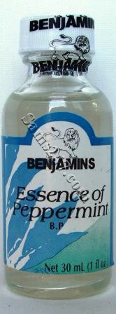BENJAMINS ESSENCE OF PEPPERMINT 30ML 

BENJAMINS ESSENCE OF PEPPERMINT 30ML: available at Sam's Caribbean Marketplace, the Caribbean Superstore for the widest variety of Caribbean food, CDs, DVDs, and Jamaican Black Castor Oil (JBCO). 