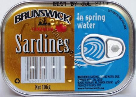 BRUNSWICK SARDINES IN SPRING WATER 

BRUNSWICK SARDINES IN SPRING WATER: available at Sam's Caribbean Marketplace, the Caribbean Superstore for the widest variety of Caribbean food, CDs, DVDs, and Jamaican Black Castor Oil (JBCO). 