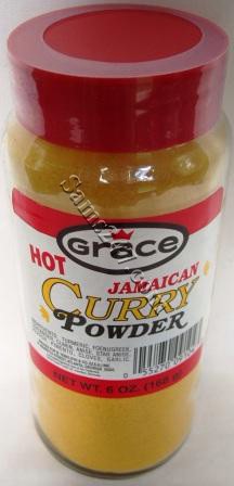 GRACE JAMAICAN STYLE  CURRY (HOT)POWDER 6 OZ (168 G)  NO MSG 

GRACE JAMAICAN STYLE  CURRY (HOT)POWDER 6 OZ (168 G)  NO MSG: available at Sam's Caribbean Marketplace, the Caribbean Superstore for the widest variety of Caribbean food, CDs, DVDs, and Jamaican Black Castor Oil (JBCO). 