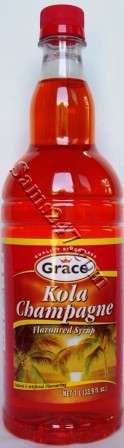 GRACE KOLA CHAMPAGNE SYRUP 1 LTR. 

GRACE KOLA CHAMPAGNE SYRUP 1 LTR.: available at Sam's Caribbean Marketplace, the Caribbean Superstore for the widest variety of Caribbean food, CDs, DVDs, and Jamaican Black Castor Oil (JBCO). 
