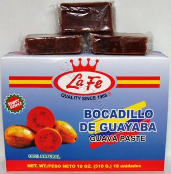 LA FE GUAVA PASTE 

LA FE GUAVA PASTE: available at Sam's Caribbean Marketplace, the Caribbean Superstore for the widest variety of Caribbean food, CDs, DVDs, and Jamaican Black Castor Oil (JBCO). 