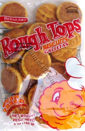 BERMUDEZ ROUGH TOPS BISCUITS 

BERMUDEZ ROUGH TOPS BISCUITS: available at Sam's Caribbean Marketplace, the Caribbean Superstore for the widest variety of Caribbean food, CDs, DVDs, and Jamaican Black Castor Oil (JBCO). 