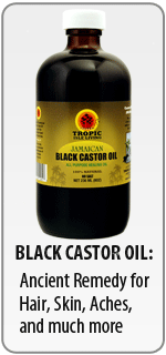 TROPIC ISLE JAMAICAN BLACK CASTOR OIL 8 OZ X 12 (One Case)