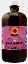 TROPIC ISLE LAVENDER JAMAICAN BLACK CASTOR OIL 8 OZ