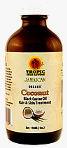  TROPIC ISLE JAMAICAN COCONUT BLACK CASTOR OIL HAIR & SKIN TREATMENT 4 OZ