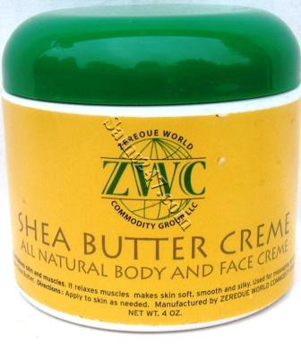 ZWC SHEA BUTTER CREME 4 OZ 

ZWC SHEA BUTTER CREME 4 OZ: available at Sam's Caribbean Marketplace, the Caribbean Superstore for the widest variety of Caribbean food, CDs, DVDs, and Jamaican Black Castor Oil (JBCO). 