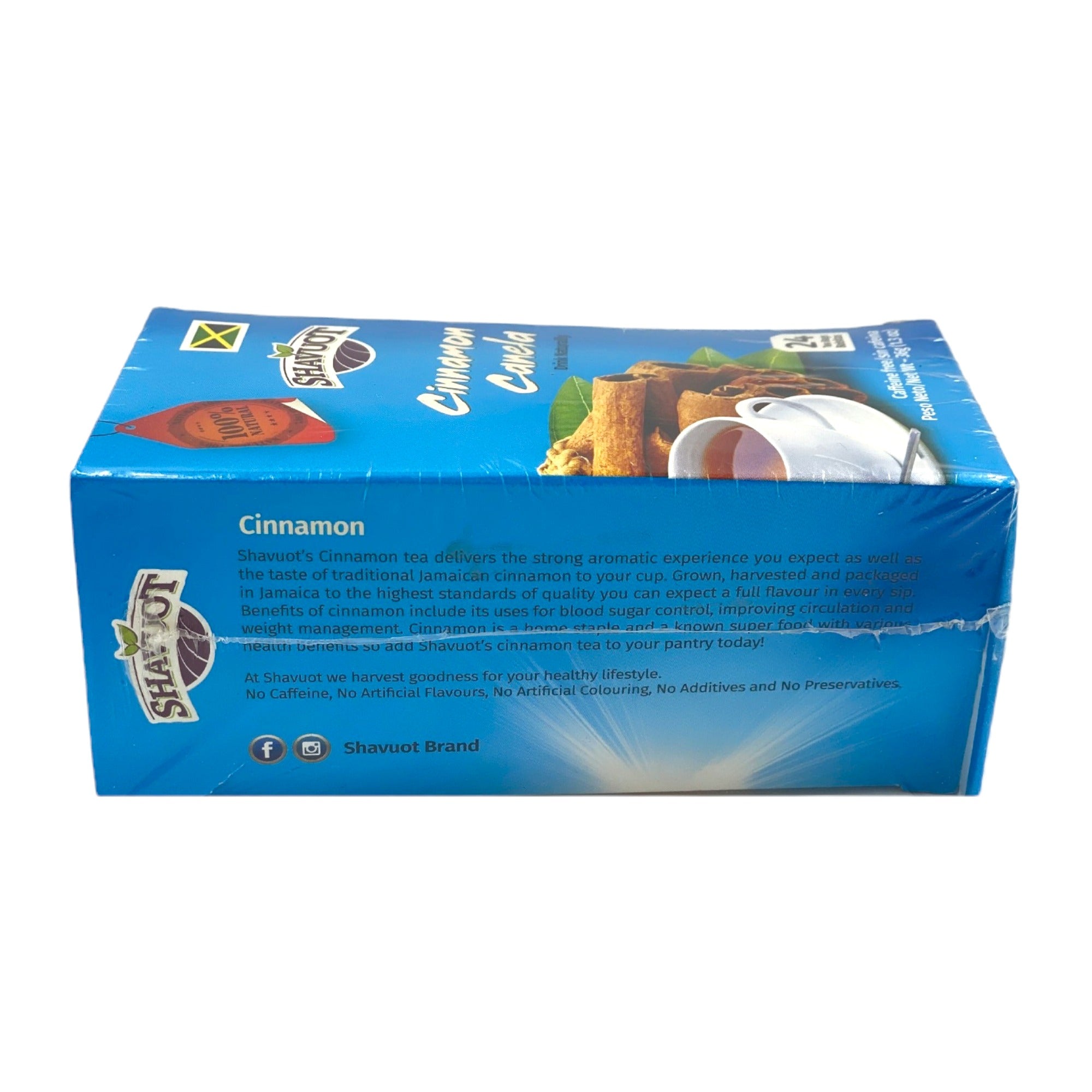 SHAVUOT CINNAMON TEA 24 TEA BAGS 1.3 OZ