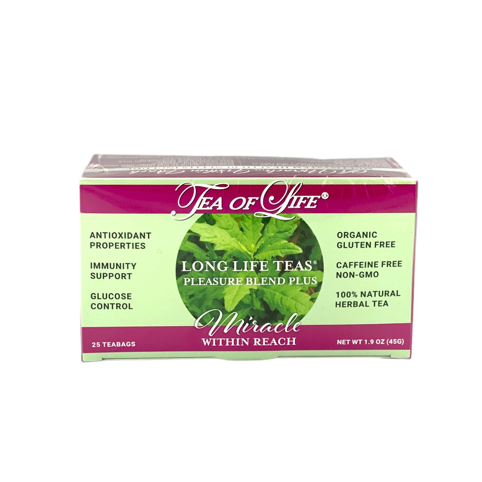 TEA OF LIFE PLEASURE BLEND PLUS TEA 1.9 OZ